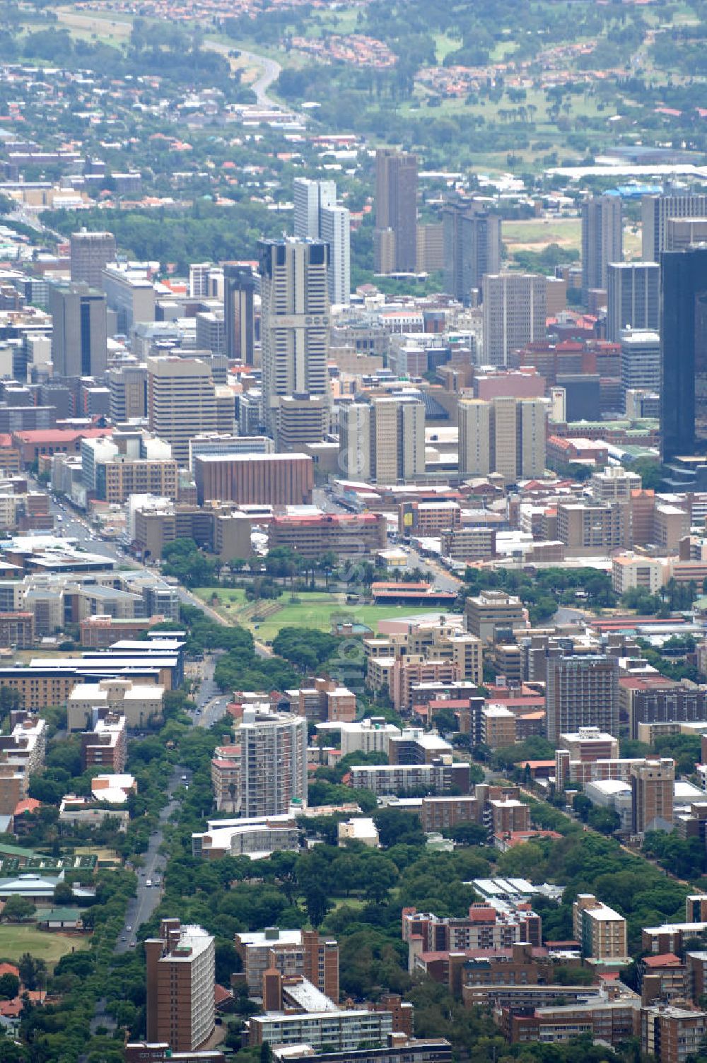 Luftaufnahme Pretoria - Stadtansicht / Cityscape von Pretoria Südafrika / South Africa