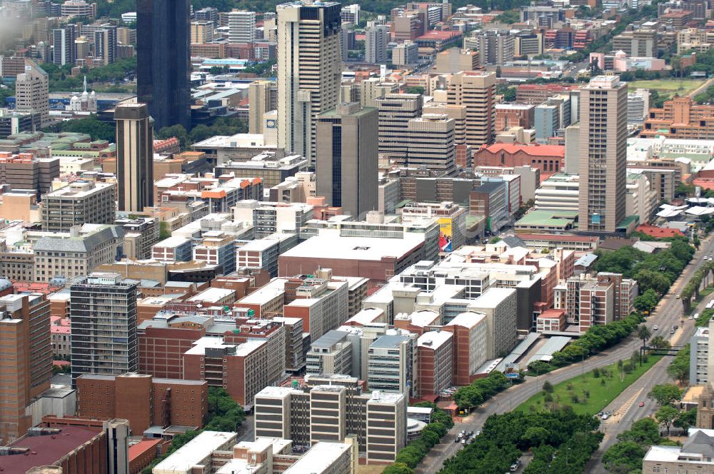 Luftaufnahme Pretoria - Stadtansicht / Cityscape von Pretoria Südafrika / South Africa