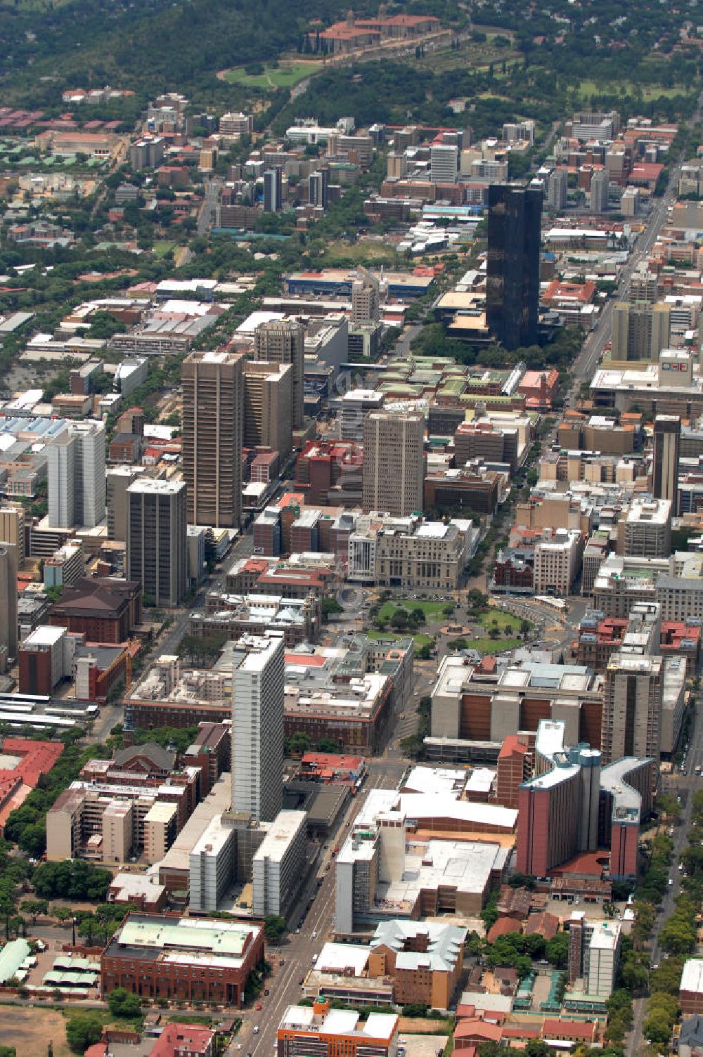 Luftaufnahme Pretoria - Stadtansicht / Cityscape von Pretoria Südafrika / South Africa