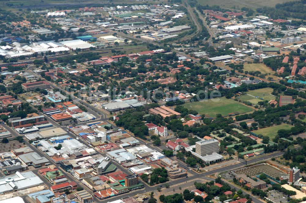 Luftbild 14.02.2010 - Stadtansicht Cityscape von Rustenburg in Südafrika / South Africa