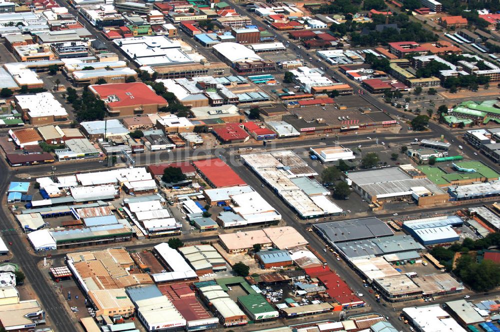 14.02.2010 von oben - Stadtansicht Cityscape von Rustenburg in Südafrika / South Africa