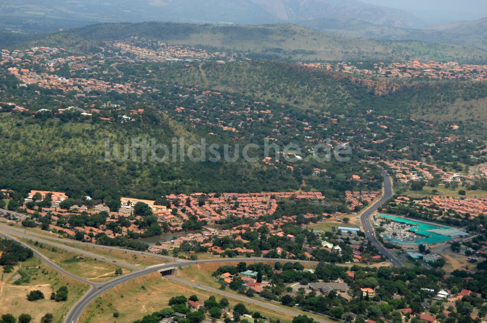 Luftbild 14.02.2010 - Stadtansicht Cityscape von Rustenburg in Südafrika / South Africa