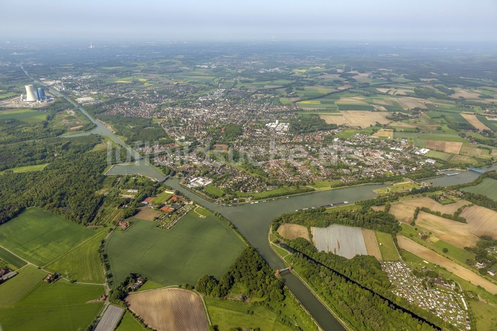 Dattlen von oben - Stadtansicht von Datteln im Bundesland Nordrhein-Westfalen