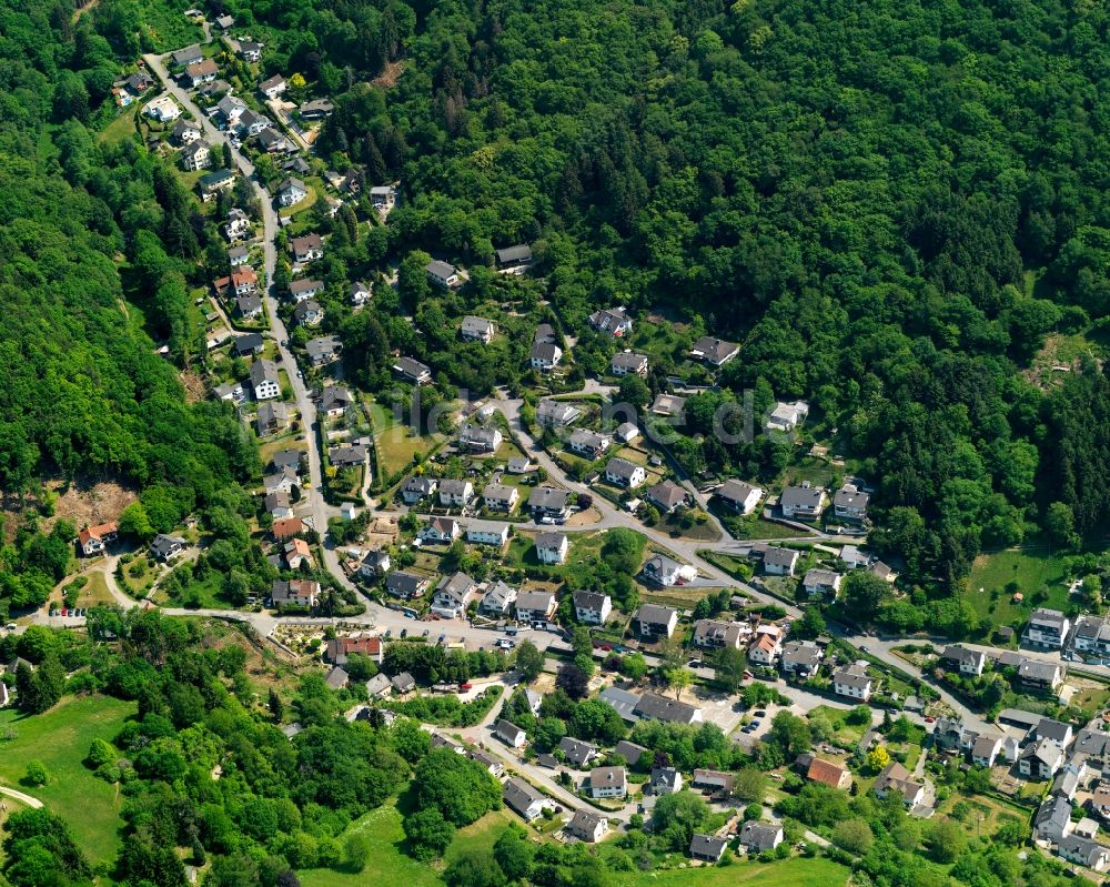 Luftaufnahme Dausenau - Stadtansicht von Dausenau im Bundesland Rheinland-Pfalz