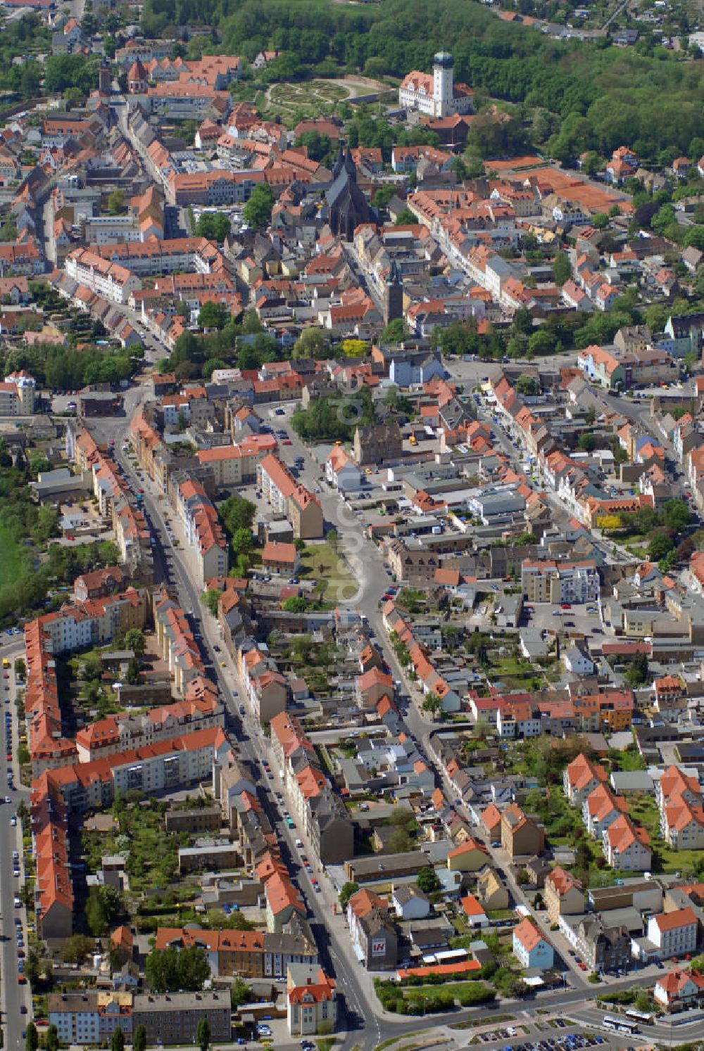 DELITZSCH von oben - Stadtansicht Delitzsch