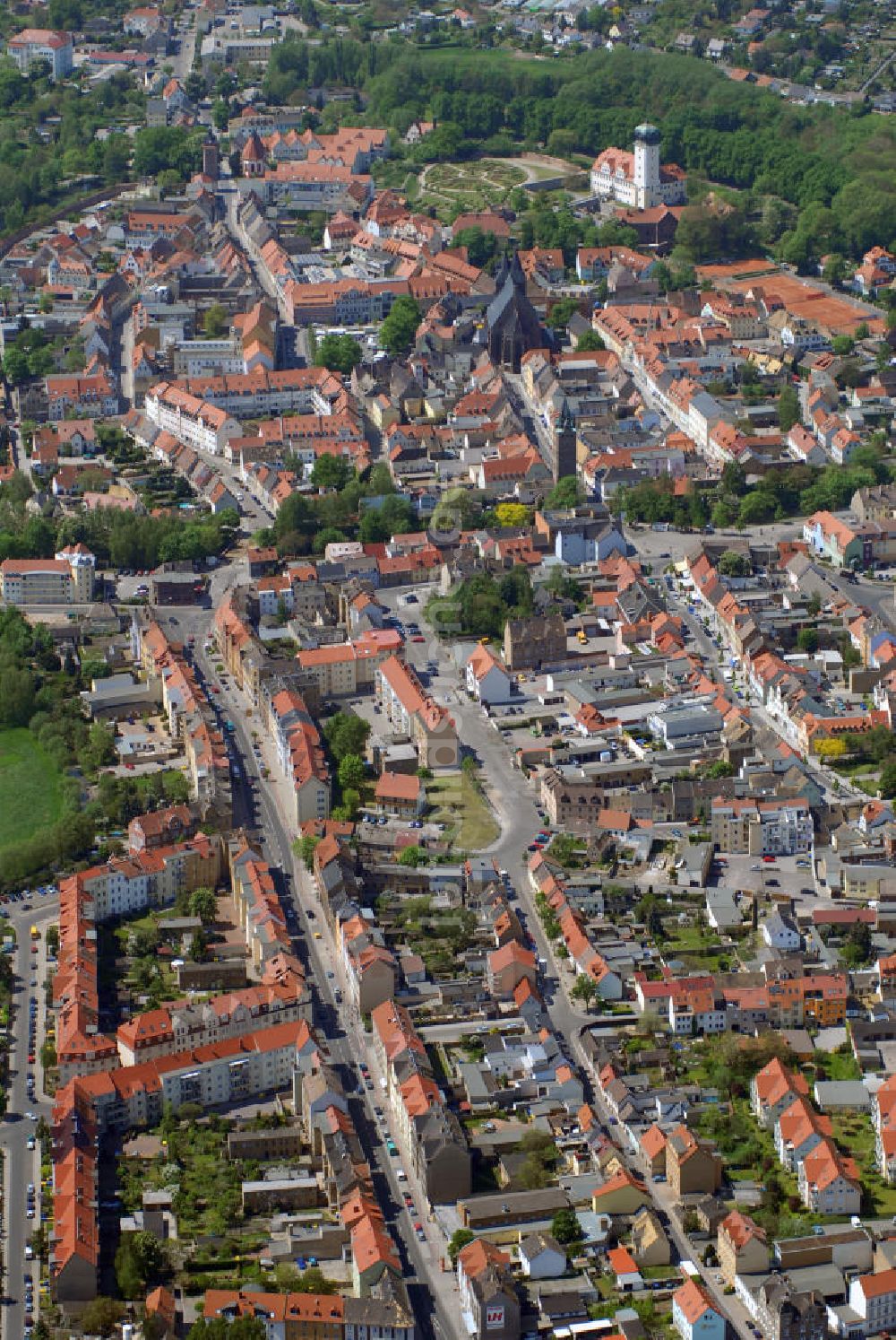 DELITZSCH aus der Vogelperspektive: Stadtansicht Delitzsch