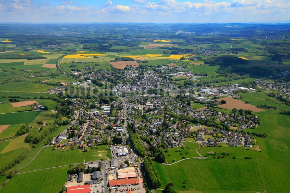 Luftaufnahme Dierdorf - Stadtansicht von Dierdorf im Bundesland Rheinland-Pfalz