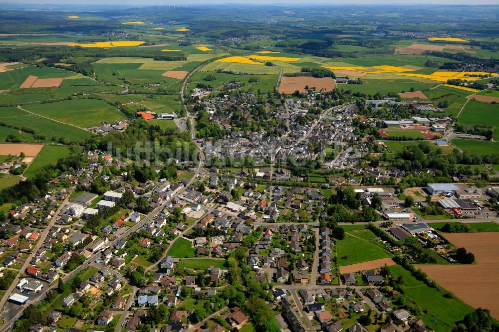 Dierdorf von oben - Stadtansicht von Dierdorf im Bundesland Rheinland-Pfalz