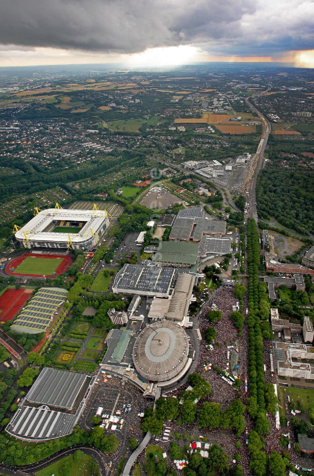 Dortmund aus der Vogelperspektive: Stadtansicht Dortmund