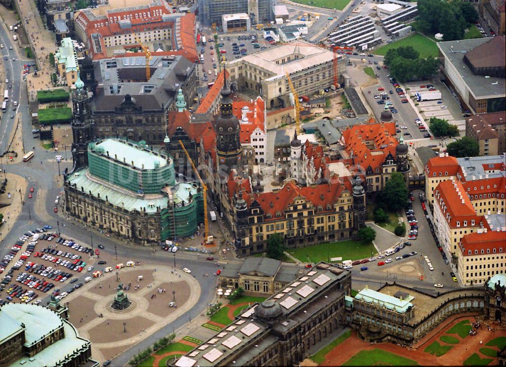 Luftaufnahme Dresden - Stadtansicht Dresden er Altstadttadt