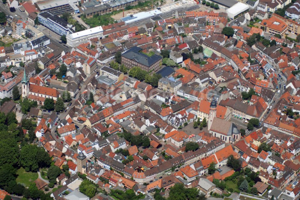 Luftbild Karlsruhe / Durlach - Stadtansicht Durlach