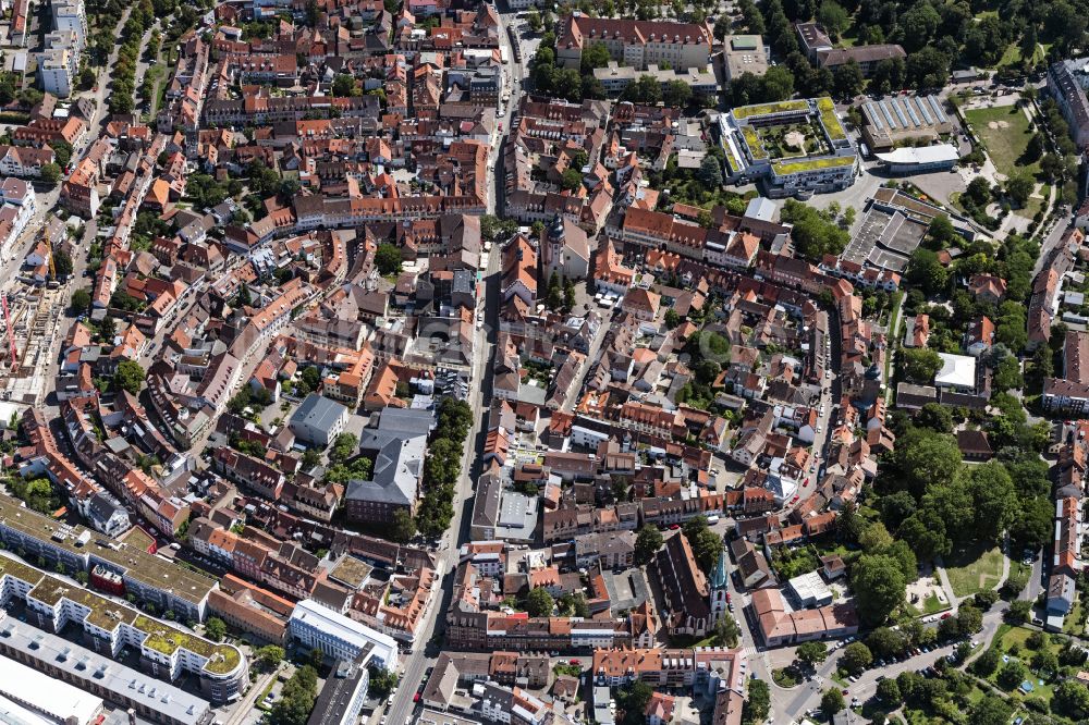 Luftbild Karlsruhe Stadtansicht Durlach Geigersberg Im Stadtgebiet In Karlsruhe Im Bundesland 7239