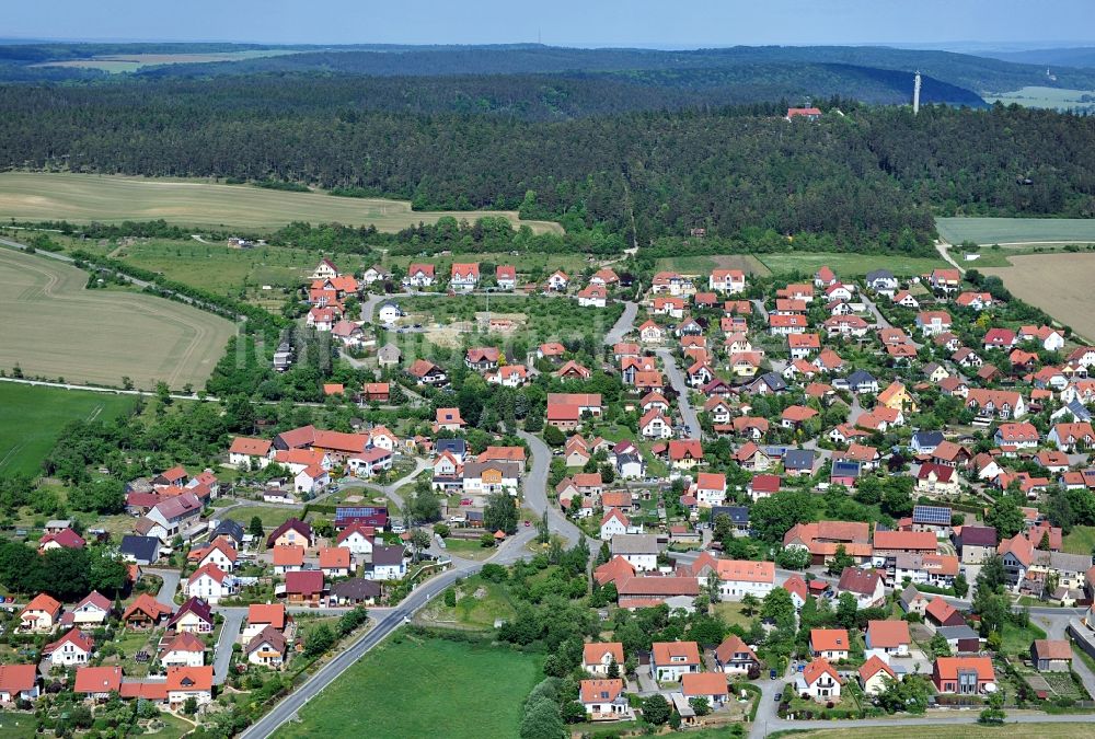 Elleben aus der Vogelperspektive: Stadtansicht Elleben OT Riechheim in Thüringen