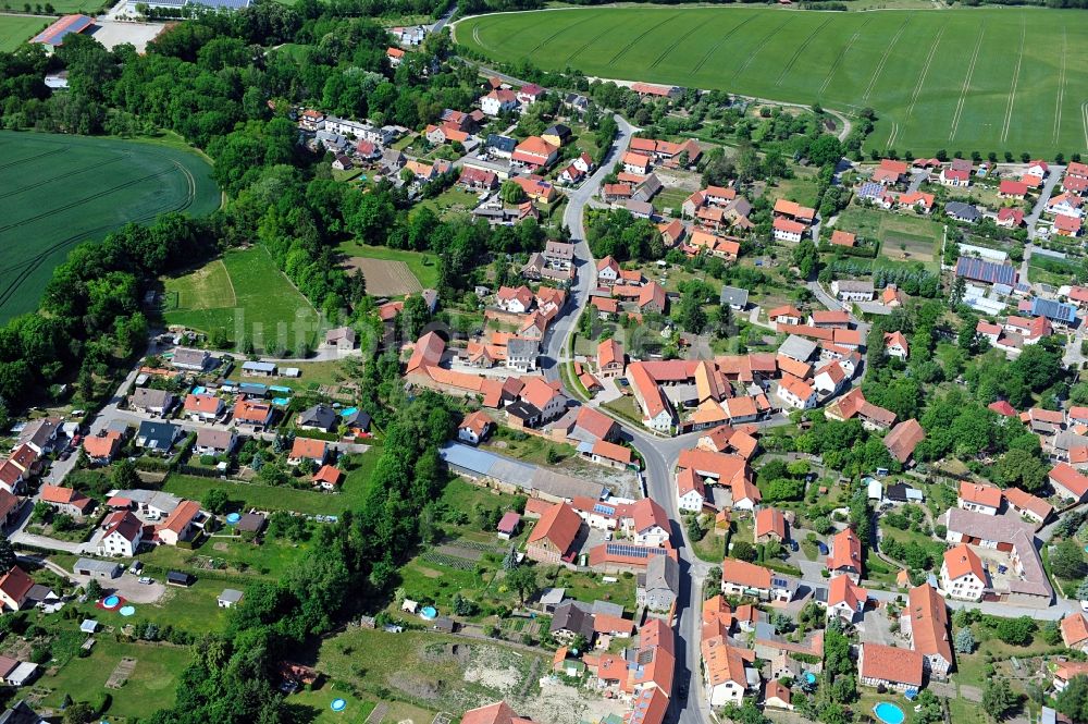 Elxleben von oben - Stadtansicht Elxleben in Thüringen