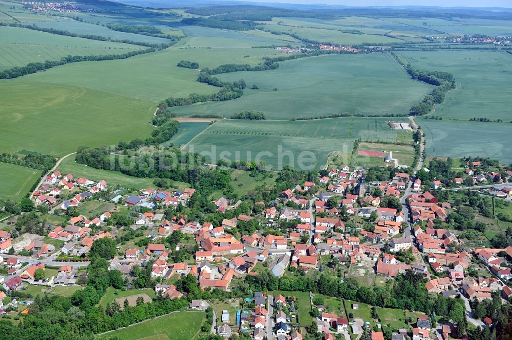 Luftaufnahme Elxleben - Stadtansicht Elxleben in Thüringen