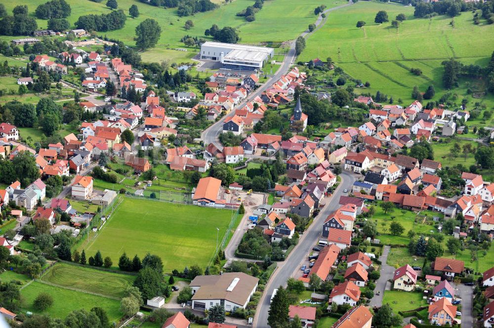 Emsetal OT Schmerbach aus der Vogelperspektive: Stadtansicht Emsetal OT Schmerbach