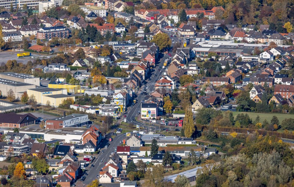 Luftbild Hamm - Stadtansicht entlang der Werler Straße in Hamm im Bundesland Nordrhein-Westfalen, Deutschland