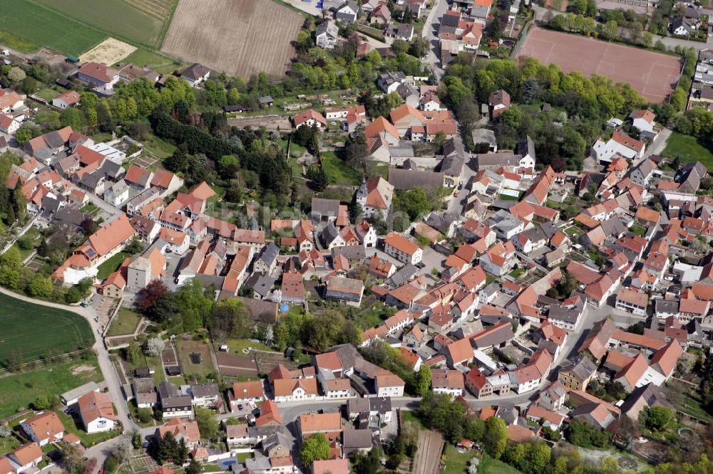 Eppelsheim aus der Vogelperspektive: Stadtansicht Eppelsheim