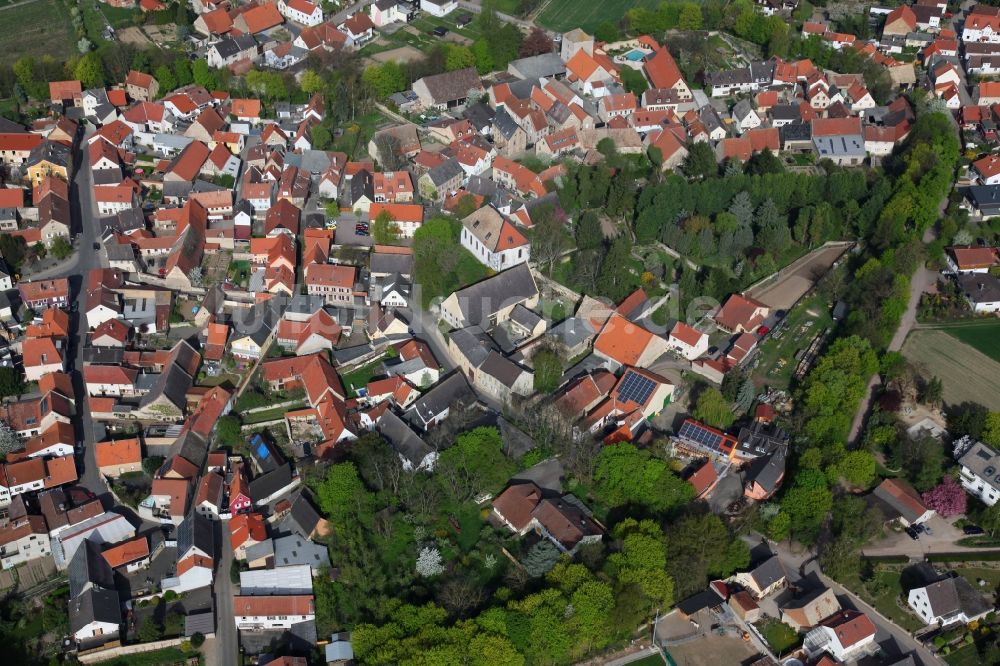 Eppelsheim aus der Vogelperspektive: Stadtansicht von Eppelsheim im Bundesland Rheinland-Pfalz