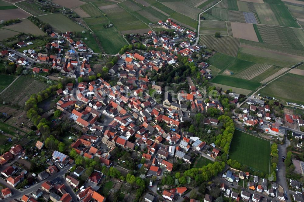 Eppelsheim aus der Vogelperspektive: Stadtansicht von Eppelsheim im Bundesland Rheinland-Pfalz