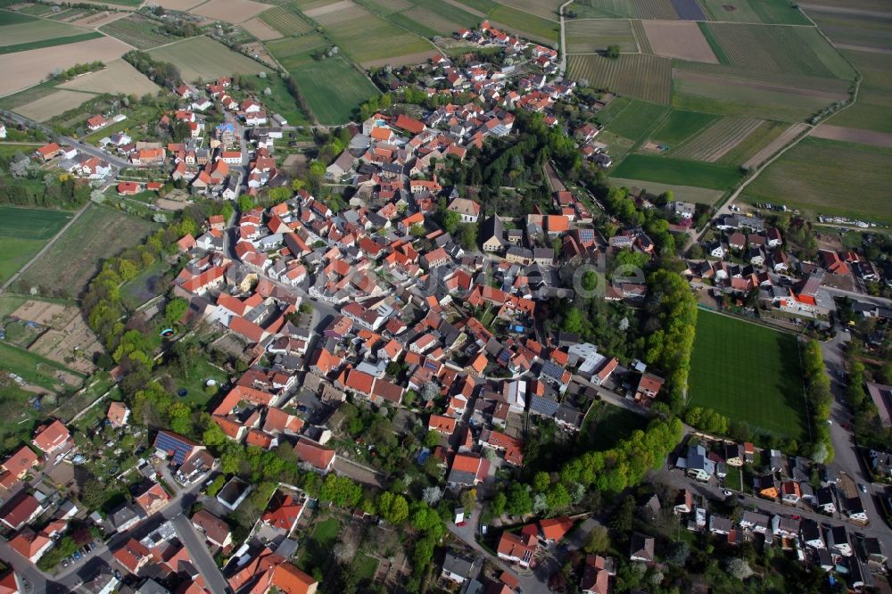 Eppelsheim von oben - Stadtansicht von Eppelsheim im Bundesland Rheinland-Pfalz