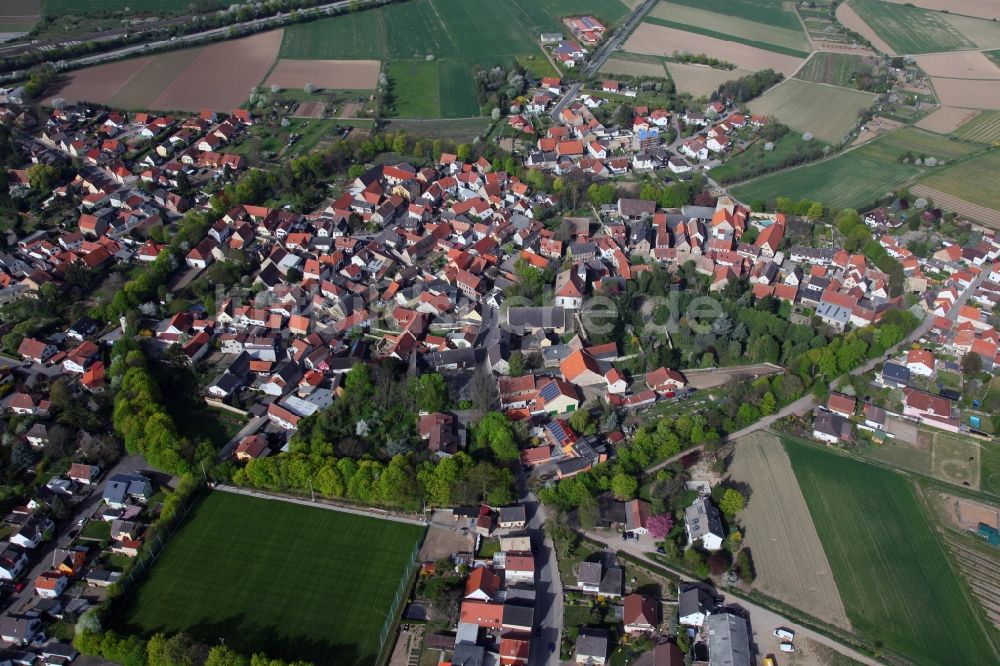 Luftbild Eppelsheim - Stadtansicht von Eppelsheim im Bundesland Rheinland-Pfalz