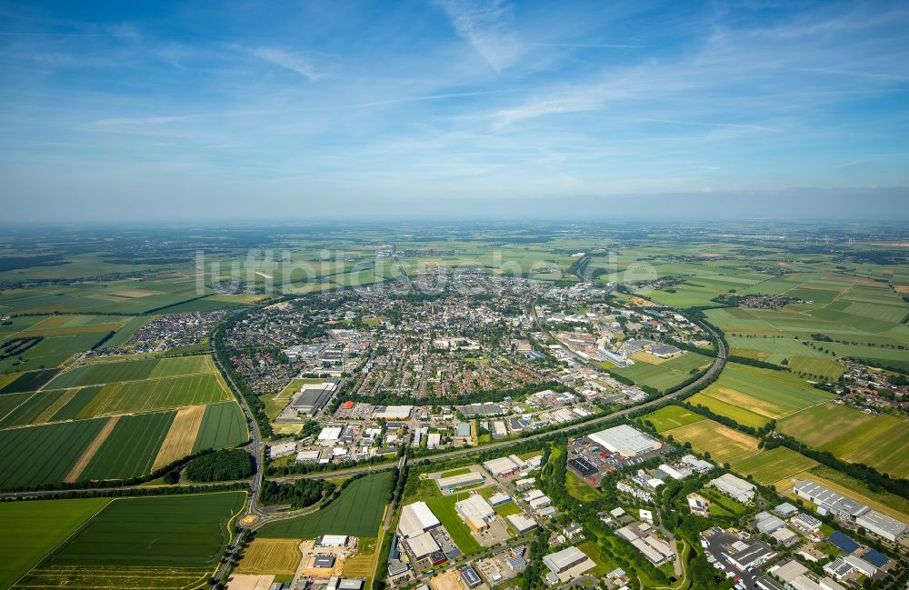 Erkelenz aus der Vogelperspektive: Stadtansicht von Erkelenz im Bundesland Nordrhein-Westfalen