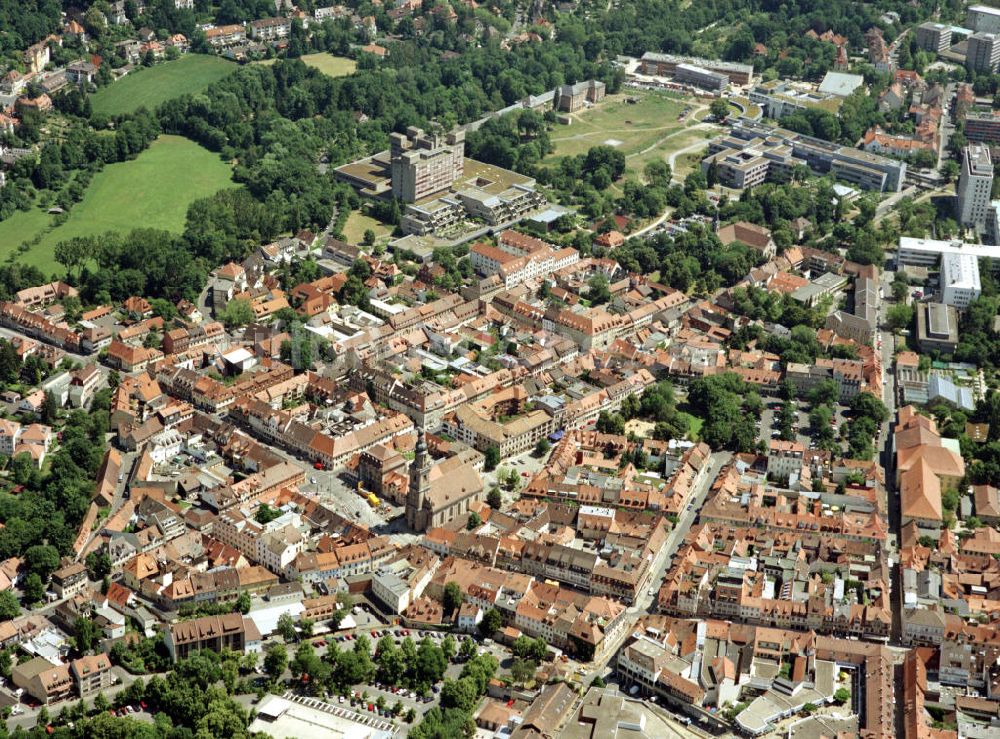 Luftaufnahme Erlangen - Stadtansicht von Erlangen