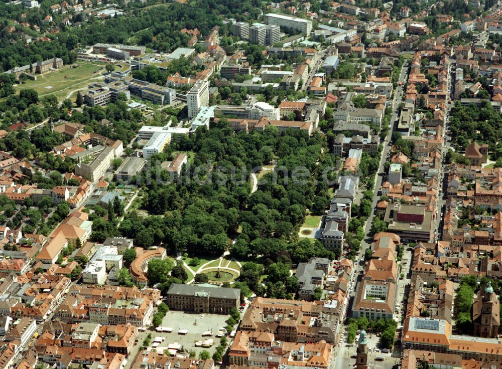 Erlangen von oben - Stadtansicht von Erlangen