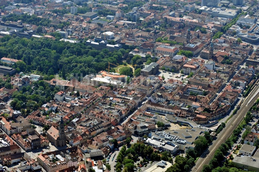 Luftbild Erlangen - Stadtansicht von Erlangen im Bundesland Bayern