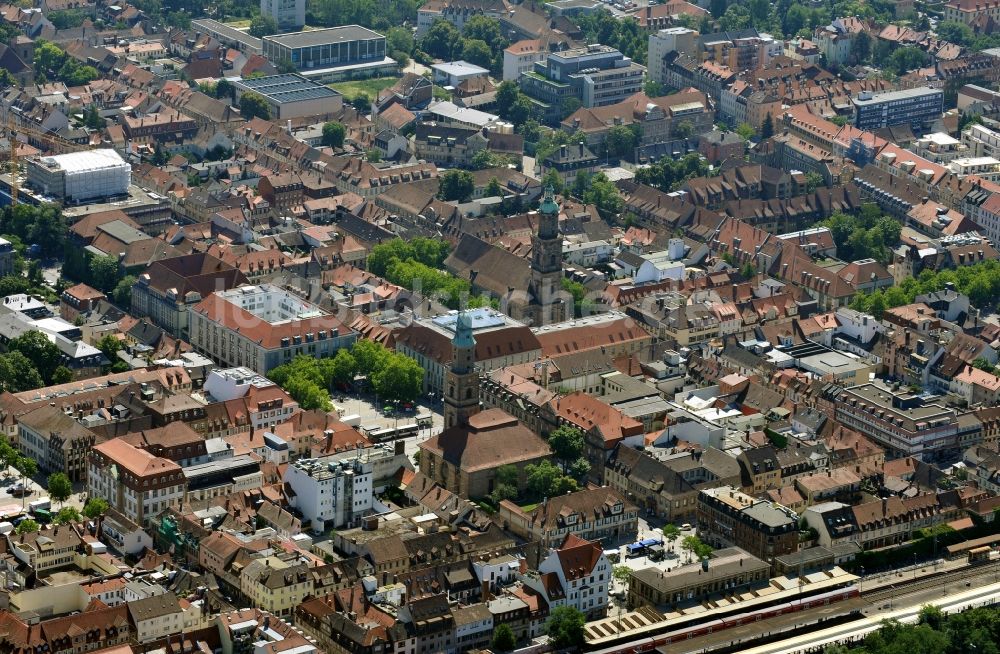 Luftbild Erlangen - Stadtansicht von Erlangen im Bundesland Bayern