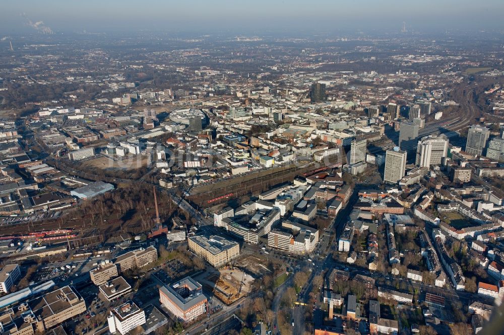 Essen aus der Vogelperspektive: Stadtansicht von Essen im Bundesland Nordrhein-Westfalen