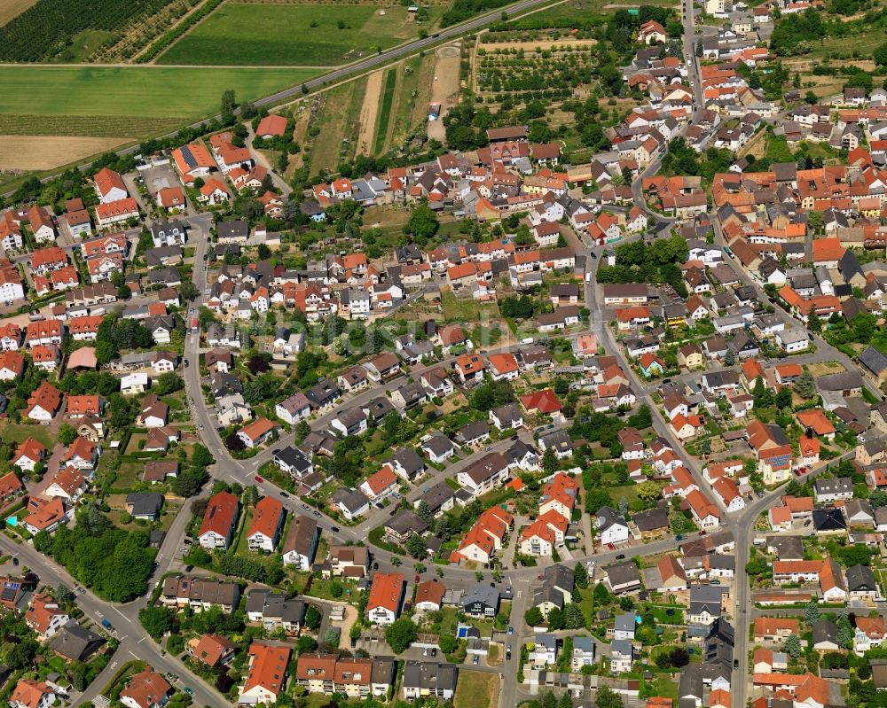 Luftaufnahme Essenheim - Stadtansicht von Essenheim im Bundesland Rheinland-Pfalz