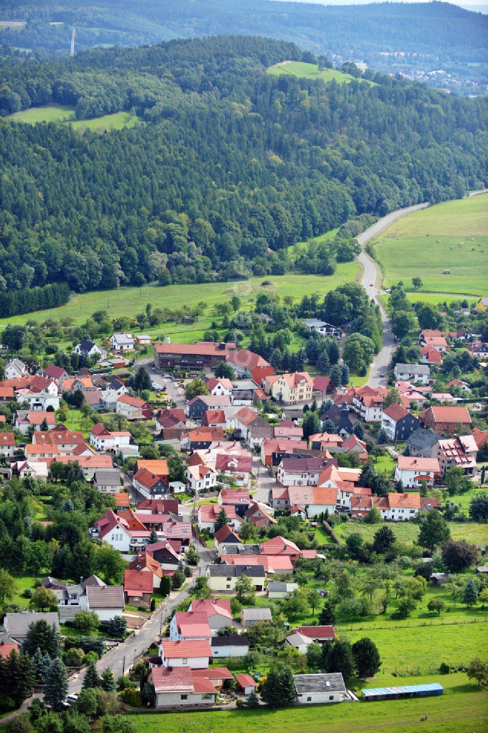 Luftaufnahme Fischbach / Rhön - Stadtansicht Fischbach / Rhön