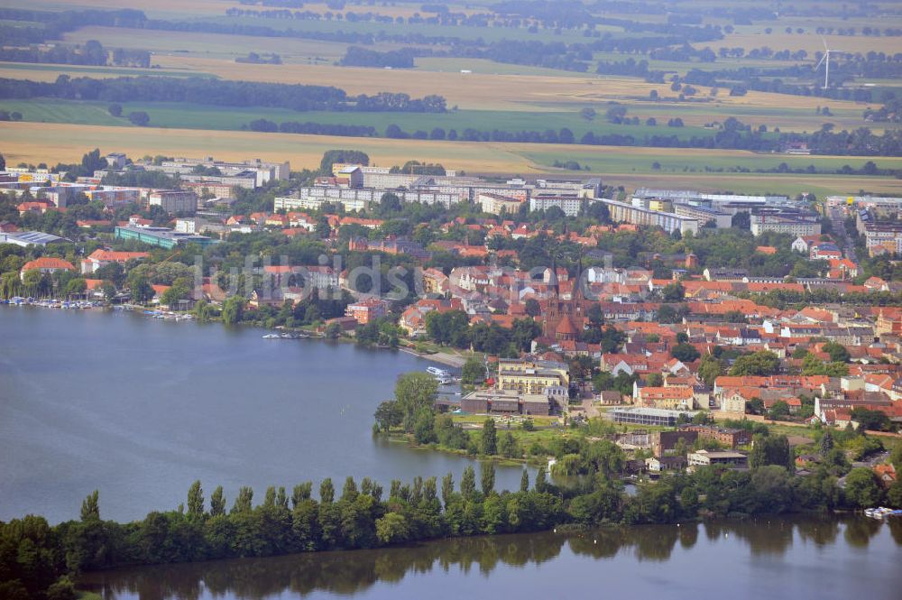 Neuruppin von oben - Stadtansicht der Fontanestadt Neuruppin in Brandenburg