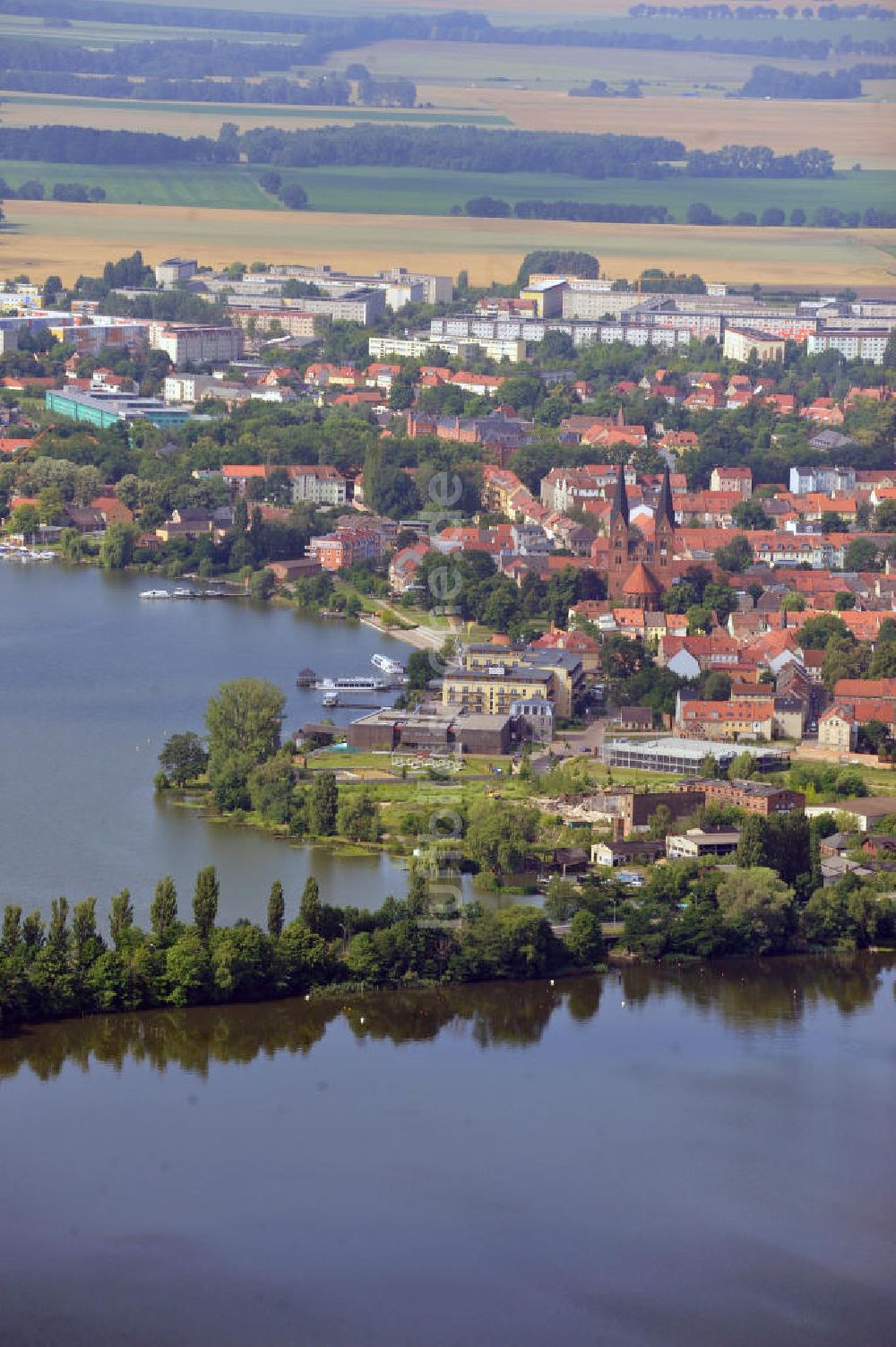 Luftbild Neuruppin - Stadtansicht der Fontanestadt Neuruppin in Brandenburg