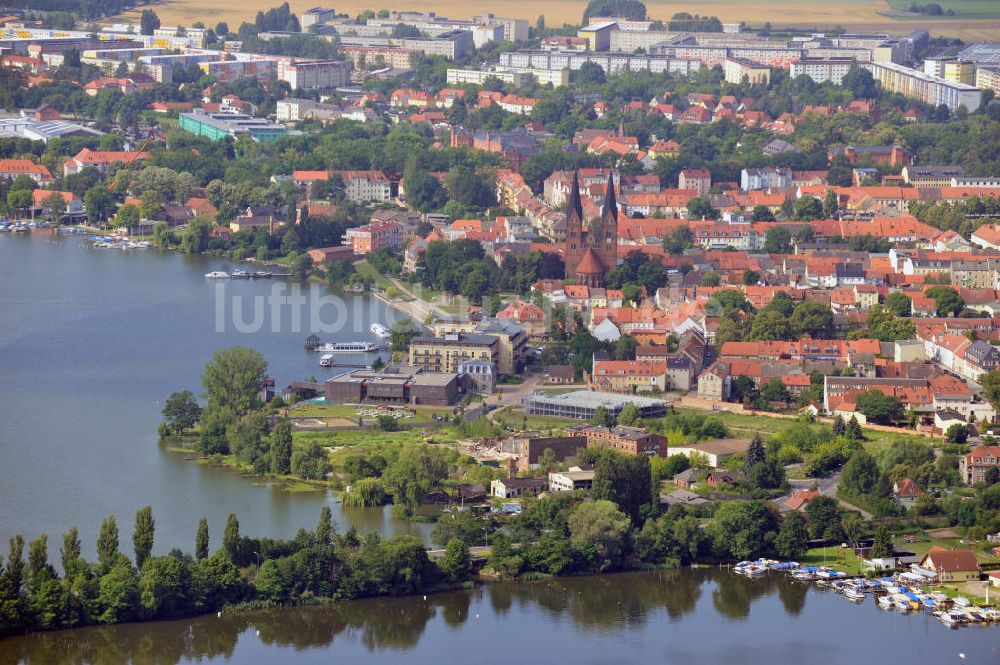 Luftaufnahme Neuruppin - Stadtansicht der Fontanestadt Neuruppin in Brandenburg