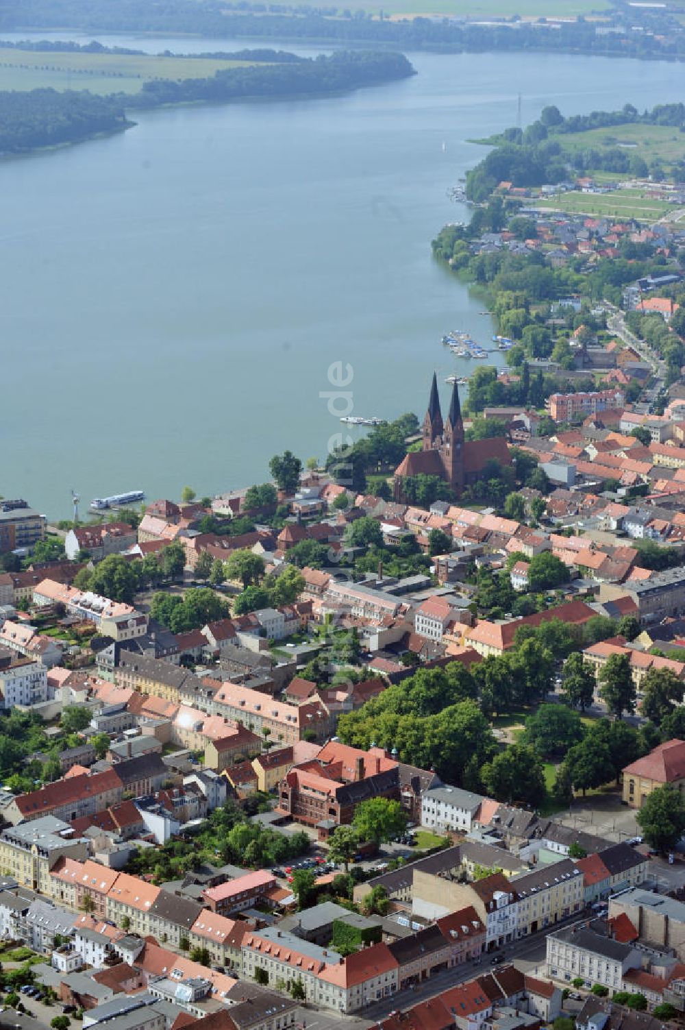 Neuruppin von oben - Stadtansicht der Fontanestadt Neuruppin in Brandenburg