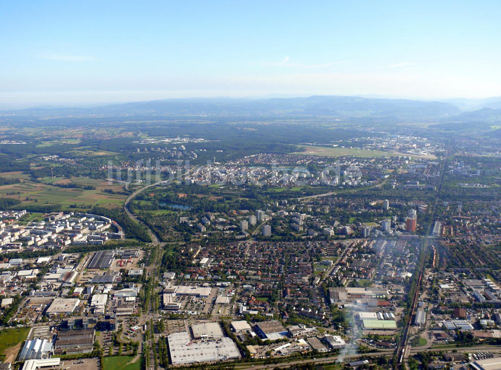 Luftbild Freiburg im Breisgau - Stadtansicht Freiburg