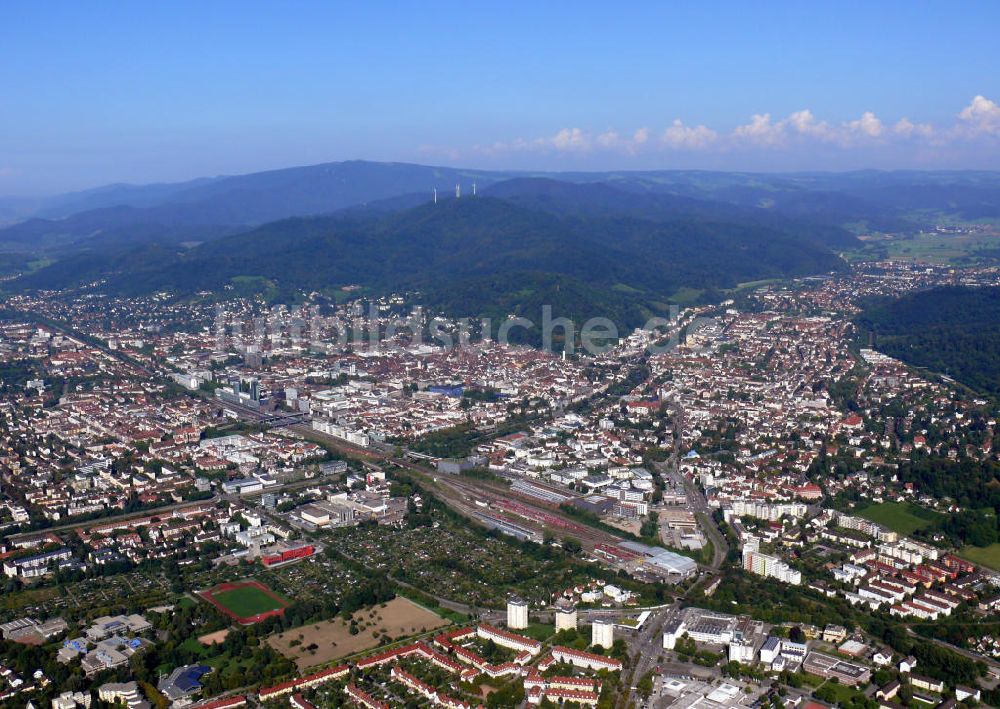 Luftbild Freiburg im Breisgau - Stadtansicht Freiburg