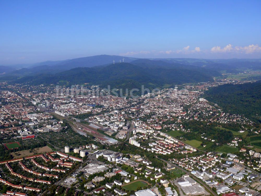 Freiburg im Breisgau aus der Vogelperspektive: Stadtansicht Freiburg