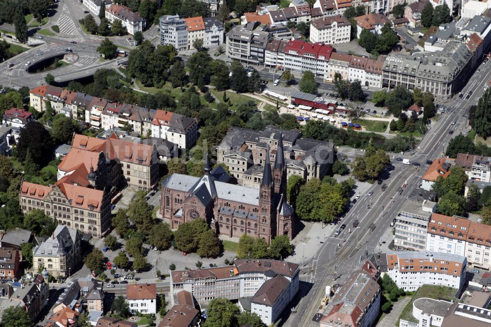 Luftaufnahme Freiburg im Breisgau - Stadtansicht Freiburg im Breisgau