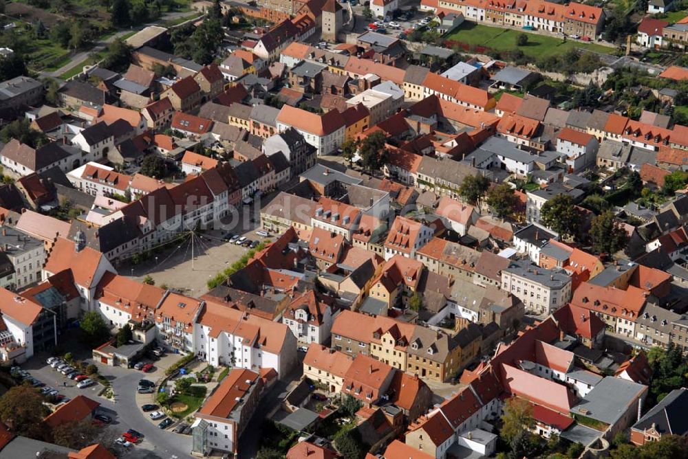 Freyburg/Unstrut von oben - Stadtansicht von Freyburg an der Unstrut