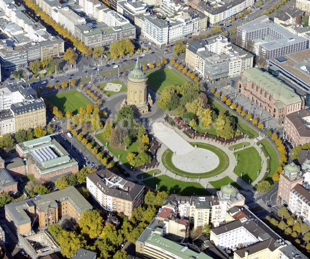 Luftbild Mannheim - Stadtansicht mit Friedrichsplatz Mannheim