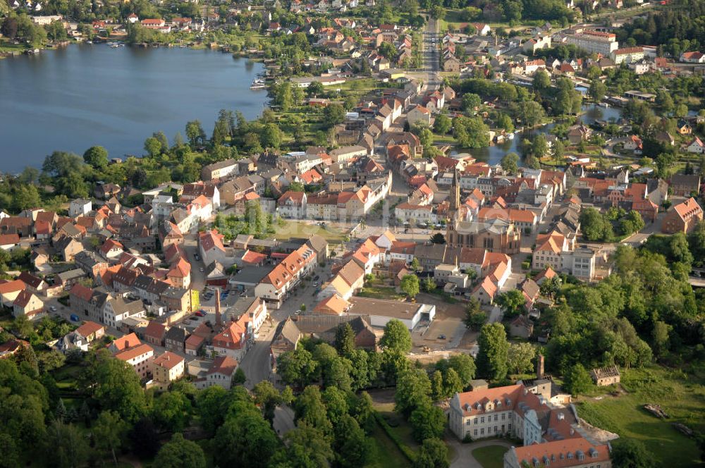 Luftaufnahme Fürstenberg - Stadtansicht von Fürstenberg/ Havel