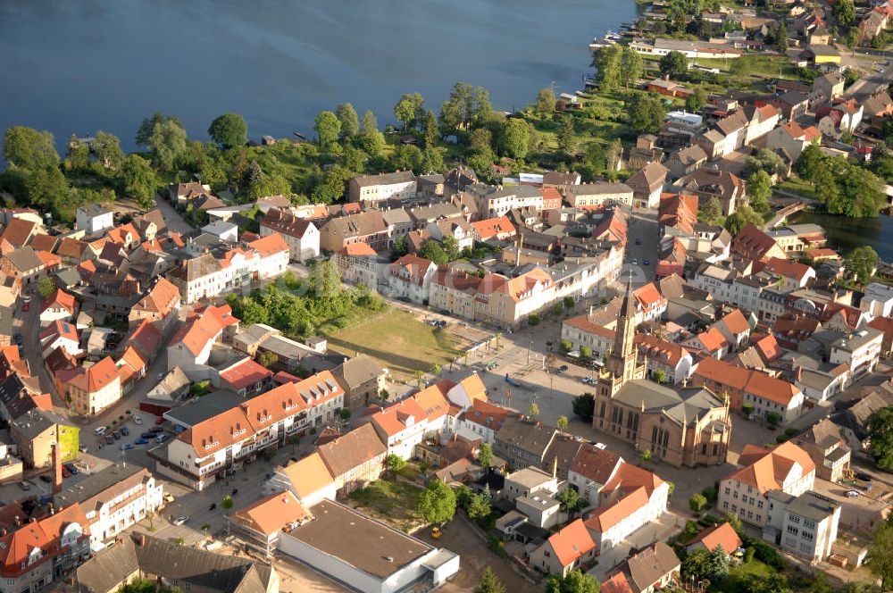 Luftbild Fürstenberg - Stadtansicht von Fürstenberg/ Havel