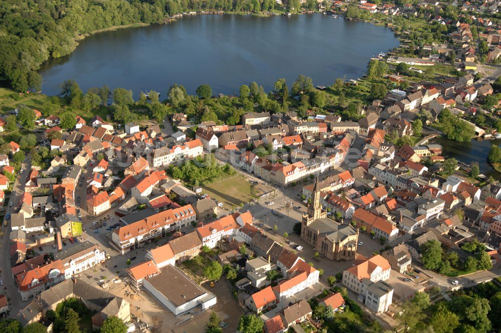 Luftaufnahme Fürstenberg - Stadtansicht von Fürstenberg/ Havel