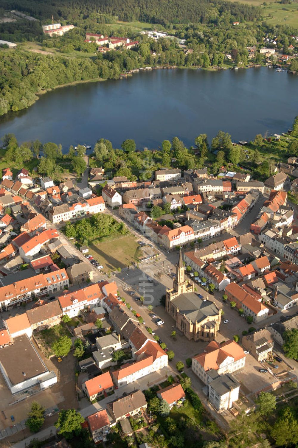 Fürstenberg von oben - Stadtansicht von Fürstenberg/ Havel