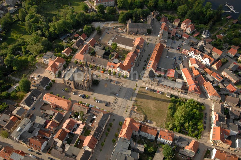 Luftbild Fürstenberg - Stadtansicht von Fürstenberg/ Havel