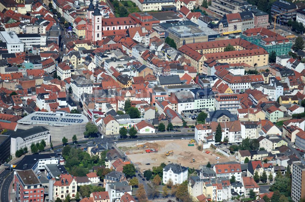 Luftaufnahme Fulda - Stadtansicht der Fuldaer Altstadt im Innenstadtbereich in Hessen